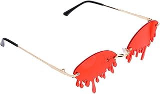 1 Peça De Óculos De Sol De Festa Óculos De Chama Óculos De Sol Fashion Óculos De Sol Em Forma De Óculos De Sol De Festa De Halloween Óculos De Sol Sem Aro Acessórios De Festa De