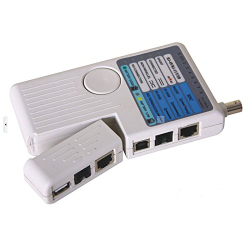 Netzwerkkabeltester 4-in-1 – Für RJ11, RJ45, USB, BNC, UTP/STP Kabel, Mit Remote-Einheit