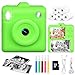 Kids Camera for Instant Print Selfies - 2.4''1080P HD Digital Camera with 32GB Card & 5 Rolls Photo Paper, Christmas Birthday Toys Gifts for 3-12 Years Old Boys Girls - Green