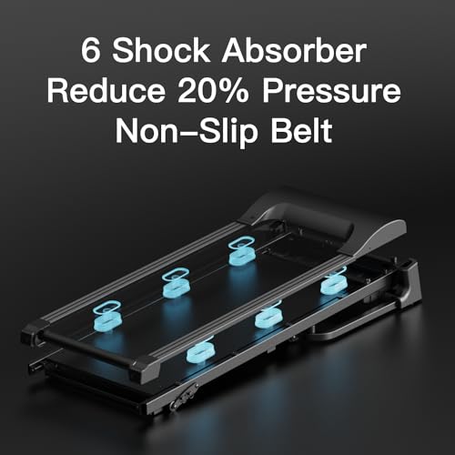 UMAY Fitness Home Folding 3 Level Incline Treadmill with Pulse Sensors, 3.0 HP Quiet Brushless, 8.7 MPH, 300 lbs Capacity, Dark