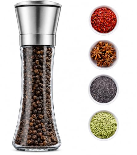 Image of Moldiy Manual Coffee Grinder | Conical Burr Mill for Precision Brewing | Brushed Stainless Steel (Big)