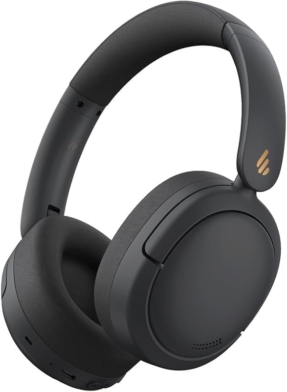 Edifier W800BT Pro Hybrid Active Noise Cancelling Headphones - Hi-Res Audio - AI Call Noise Cancellation - Black