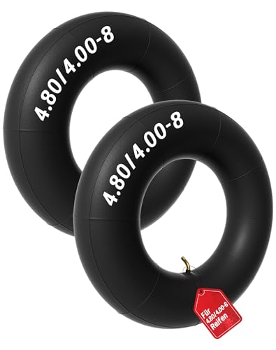 2X Schlauch 4.00-8 für Schubkarrenrad 4.80/4.00-8 Ersatzschlauch...