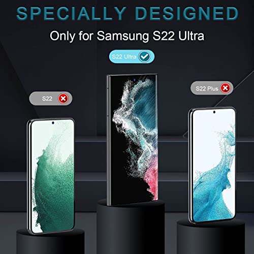 Image of STP FEEL Advanced Full Glue Tempered Glass Protector For Samsung Galaxy S22 Ultra (6.8 Inch) | Edge to Edge Screen Protector Guard Protector, Pack of 1