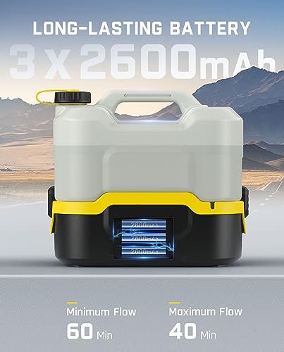 Fanttik NB8 NANO Portable Cordless Electric Sprayer W/2.1Gal Tank, Retractable Spray Head, 2600Mah Lithium Battery, Ipx5, 72-98Psi, Portable Pressure Washer thumb #6