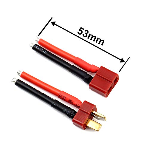 Elechawk 14AWG10P 5 Pairs T Plug Connector Female And Male Deans thumb #2