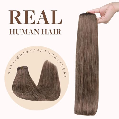 Image of GOO GOO Seamless Clip in Hair Extensions Real Human Hair Remy Extensions