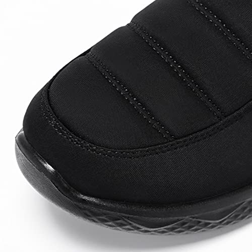 Kledbying Mens Size 12 Snowboard Boots Fashion Winter Men Snow Boots Flat Soft Non Slip Waterproof Uppers High Top Plush Warm #TOP5