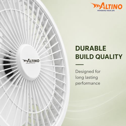 Image of Altino Premuim Powerful Multipurpose Wall cum Cabin /Table Fan for Home & Office| High Air Delivery| Anti-Dust Decorative Star Rated Table Fan | Easy to Clean, 1 Yr Warranty (White, 12 Inch)
