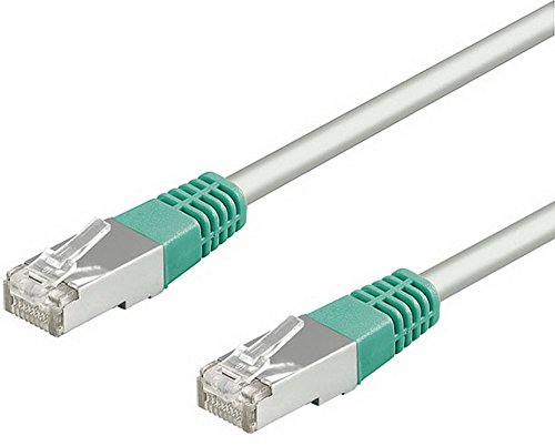 Cable Goobay CAT6 Crossover S/FTP 10 m verde gris miniatura 1