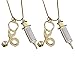 ABOOFAN 2pcs Doctor Tema Collar Jeringa Colgante Exquisito Estetoscopio Collar Joyería Recuerdo Creativo Aleación Regalo Adornos