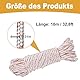 Starterseil, 10 Meters 4 mm Ersatz Starterseil, Kettensägen Rasenmäher Starterseil Schnur Ersatz Zubehör, Zubehör für Outdoor Ausrüstung, Für Fadentrimmer, Kettensägen, Rasenmäher, Schneefräsen