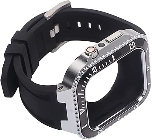Mod Kit de Modification Cadre Métal et Bracelet Silicone Apple Watch SE