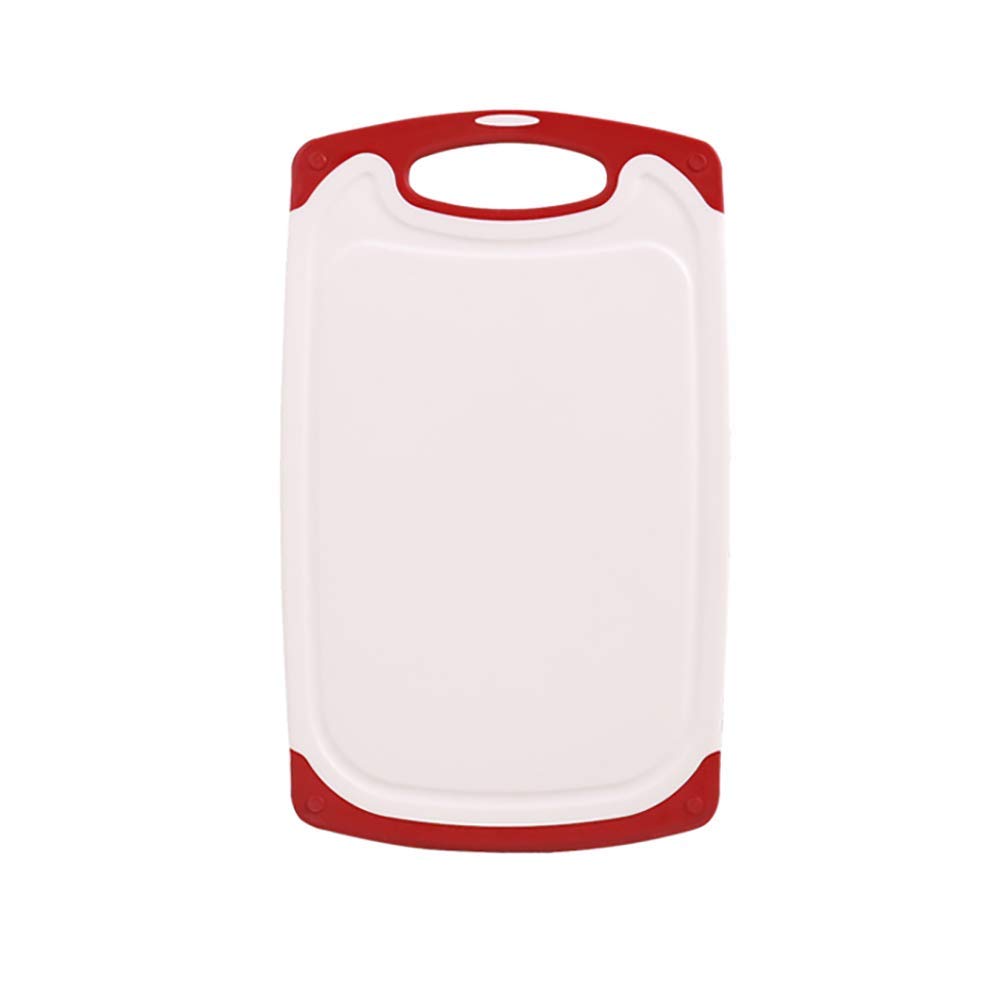 Panneau de découpage de cuisine de cuisine de cuisine avec des rainures de jus de fruits de jus, un coffre-fort de lave-vaisselle en plastique portable, une carte de supplément pour bébé Plaque de cou