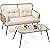 YITAHOME 2-Piece Patio Furniture Wicker Outdoor Loveseat, All-Weather Rattan Conversation for Backyard, Balcony and Deck with Soft Cushions and SideTable (Light Brown+Beige)
