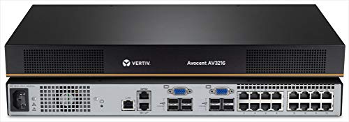 Avocent AV3000 KVM Over IP Switch | 16 Port KVM | User Access Control | Local or Remote Access | VGA Cable (AV3216-400)