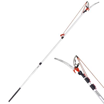 Sharpex 11 Ft Manual Pole long cutter for Tree Trimming | 3 Stage Extension Telescopic Pruning Saw (5 Feet To 11 Feet) |