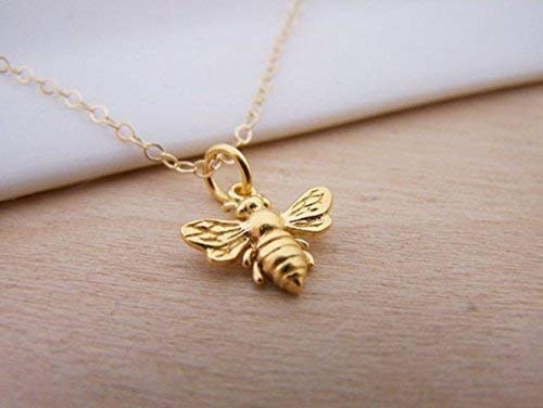 14k gold bee pendant Clearance