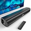 Saiyin Barra de sonido para Smart TV, potencia máxima 60W, actualización 2026 | Sonido equilibrado, entradas TV-ARC/Bluetooth 5.3/Óptico/AUX, sonido envolvente para audio de cine en casa para TV/PC/Gaming, montaje en pared 2