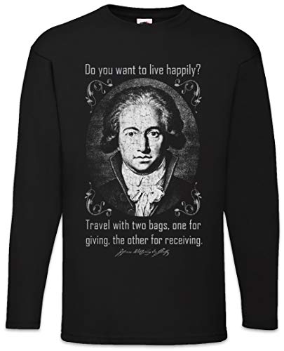T-shirt manches longues Goethe en coton premium de qualité supérieure