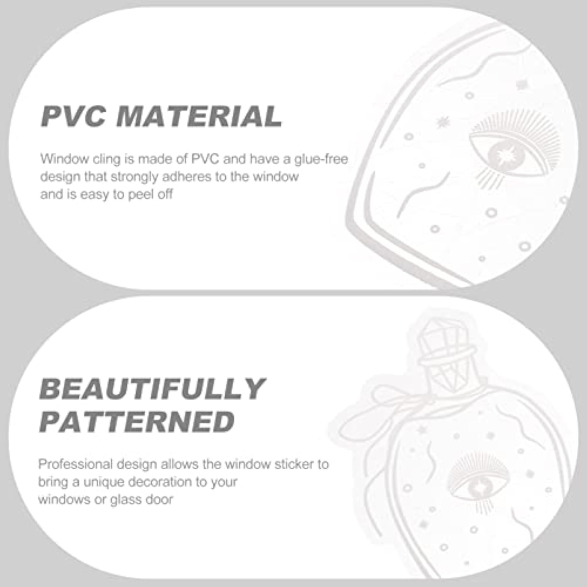 Butterfly Stained Glass Decorative Window Clings