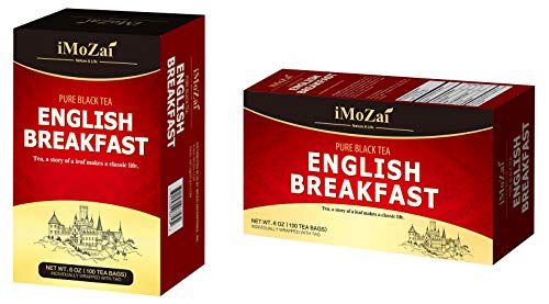 Imozai English Breakfast Black Tea Bags 100 Count Individually Wrapped #TOP2