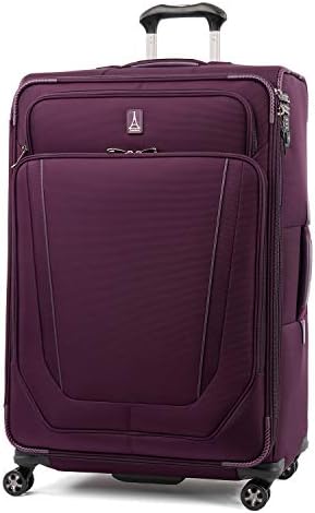 Travelpro Crew Versapack Softside Expandable Spinner Wheel Luggage, Perfect Plum, Checked-Large 29-Inch