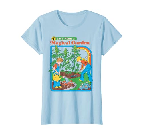 Magical garden 420 sarcastic retro vintage funny adult humor t-shirt