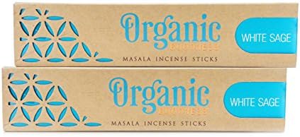 Song of India Organic Goodness Masala Incense/Agarbatti Sticks (Combo) (White Sage)XX-Large