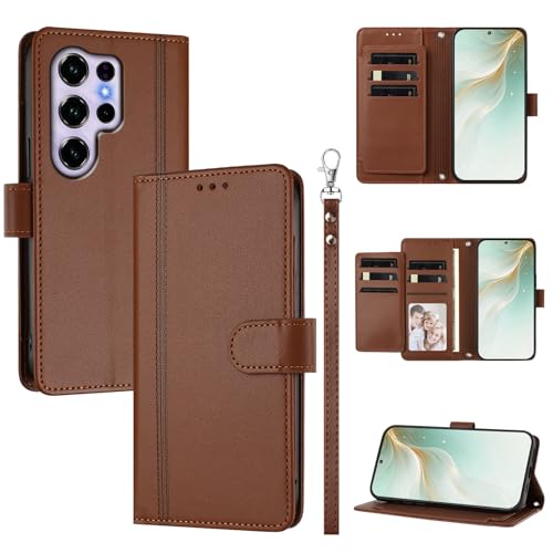 �X�}�z�P�[�X �Ή��@�� for Oukitel C2 2025 �X�}�z�P�[�X�y�E�H���b�g�f�U�C�� �f���A���J�[�h�X���b�g �L���b�V�� �t���b�v���X�^���h �����h�~�zBrown
