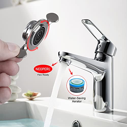 Ibergrif 6 Stück M24 Perlator mit Neoperl-Filterelemen, Strahlregler Wassersparen, Wasserhahn Aufsatz 7-Schichten-Filtration, Wasserhahn wassersparer, M91005, Silber