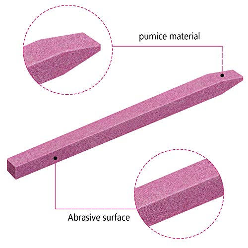 12 Pieces Nail Pumice Stone Stick Stone Nail File Pumice Stone Nail Cuticle Pusher Stone File For Home Salon Nail Buffing Tool #TOP3
