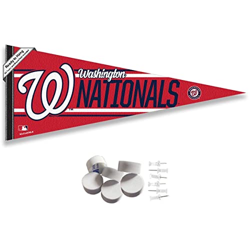 WinCraft Washington Nationals Pennant Banner and Wall Tack Pads
