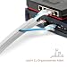 shinfly 13mm-3m Kabelschlauch Selbstschließend Weiß, Kabelmanagement, Flexibler Kabelkanal für TV und Computer, Versteckten Kabelschutz und Kabelverwaltung