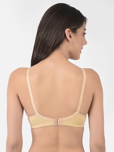 Image of Softline Women's Cotton Rich Wire-Free Non-Padded Molded Bra Combo | Full Coverage & Breathable Comfort | Lightweight, Skin-Friendly Everyday Wear (Pack of 2)
