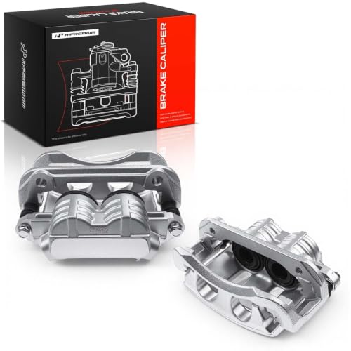 A-Premium Disc Brake Caliper Assembly with Bracket Compatible with Select Ford Models - For Mustang 2005 2006 2007 2008 2009 2010 2010 - Front Driver and Passenger Side, 2-PC Set
