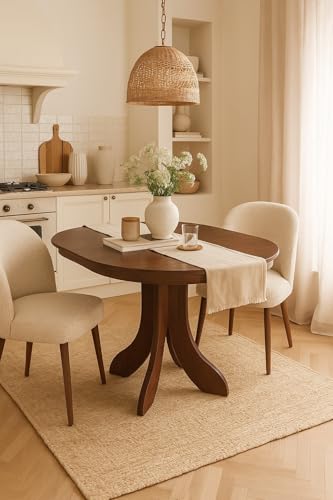 moebel direkt online Esstisch 90-130 cm Anton Nussbaum-Nachbildung