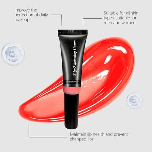 Lip Lightening For Dark Lips, Lip Lightening Cream For Dark Lips, Brightening Lip Balm, Deep Moisturizing, Advanced Lightenings Formula Fors Smokers, Non-Smokers, Daily Liprepair Use (3 pcs)