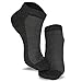 Fashion Dress Socks Low Cut Ankle Men 10-13 Mesh 12 Pairs Gift for Father Boyfriend (Black-Grey)