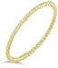 Dainty 10k Yellow Gold Stackable Thin Rope Ring