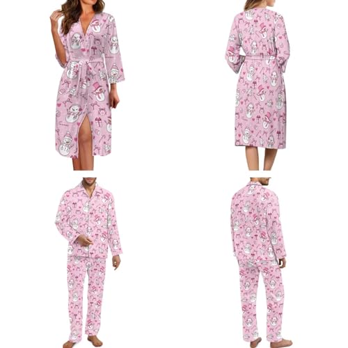 Christmas Couple Pajamas Comfortable Long Pajamas Couples Set for Bedroom2