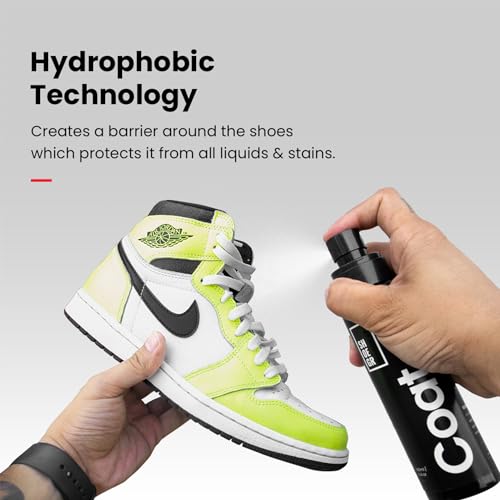 Image of SHOEGR Coat Water & Stain Repellent 200 ml | Invisible Waterproof Shield for Sneakers, Suede, Nubuck, Leather, Trainers, Canvas & Bags | Nano Protection from rain and dust | RPL for Shoes
