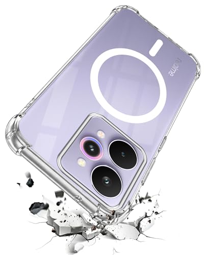 Image of Jkobi Shockproof Crystal-Clear Back Cover for Realme 15 Pro (Magsafe Wireless Support | Drop & Camera Protection | Hard Polycarbonate)