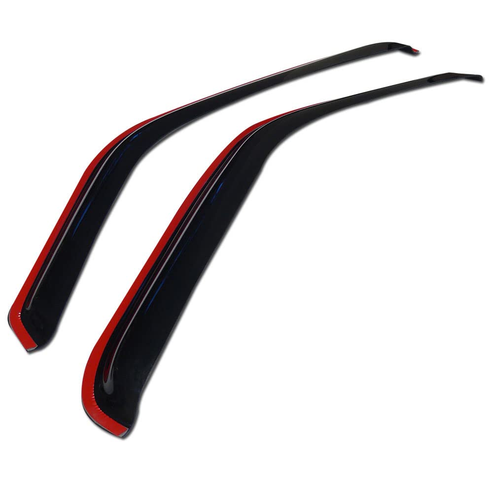 In Channel Classic Style Smoke Window Visors Deflector Vent Shade Guard 2 Pieces Compatible With 93-11 Ford Ranger / 94-09 Mazda B-Series B2300 B2500 B3000 B4000