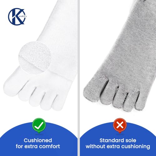 Image of COOLMAX Running Toe Socks, Cushioned, Athletic Ankle, Men Women