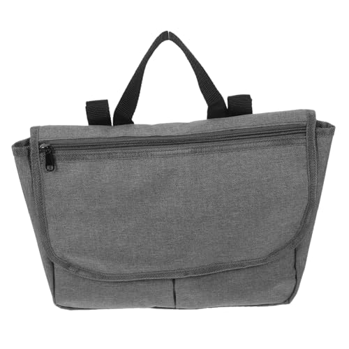 GANAZONO 車椅子用サイドバッグ ポリエステル製収納ポーチ 軽量フック ループデザイン 大容量モバイル収納 便利な車いすアクセサリー グレー