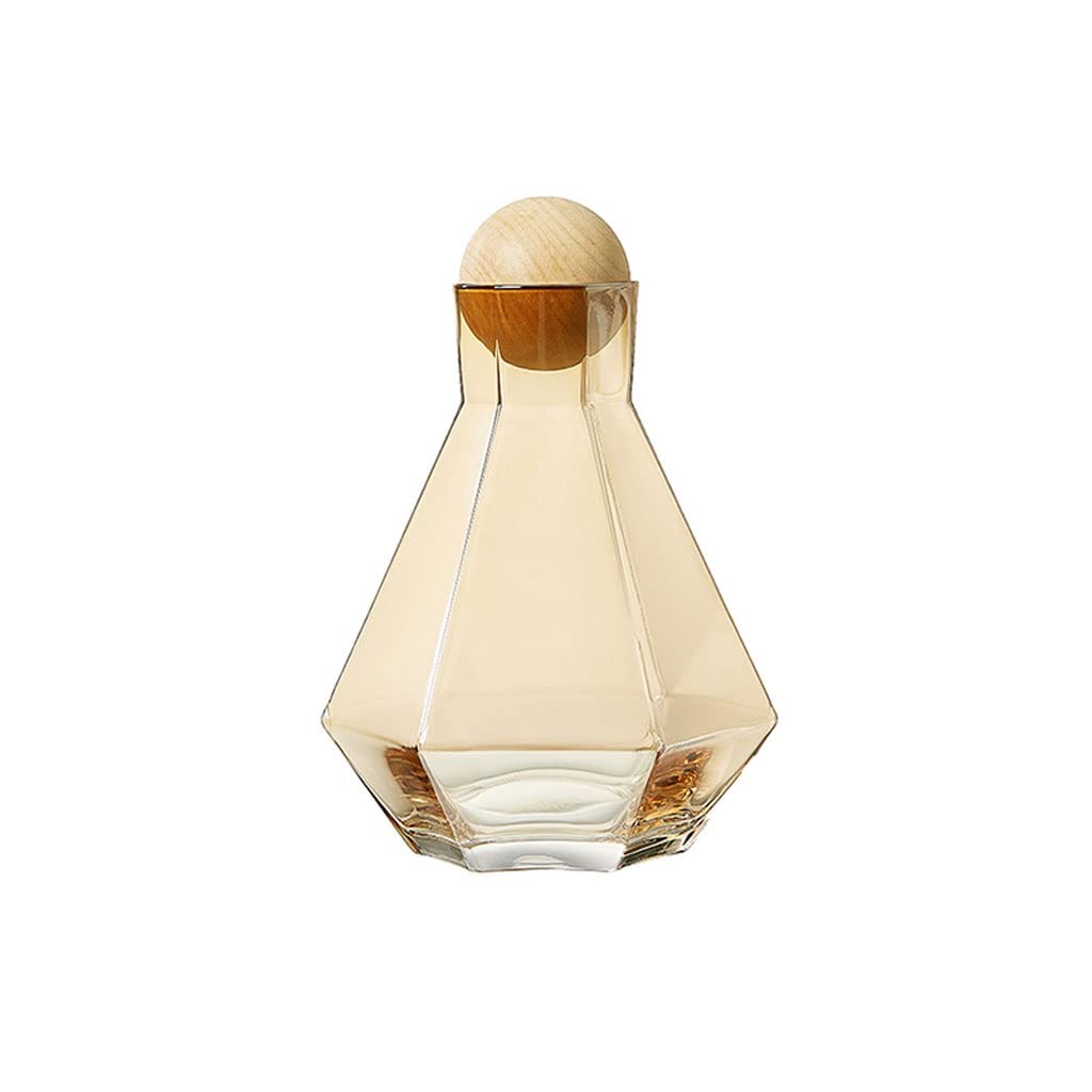 Krüge Getränkekrüge Kaltwasserflasche Glas Wasser Pitcher Home Kühlschrank Pot Nordische Kreative Großkapazität Light Luxus Safttopf Wasserbehälter Saftkaraffe Wasserkrug (Color : B)