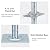 Yeipowr 18" Adjustable Scaffold Leveling Jack Feet - 1.2" OD Solid Screw Jacks Galvanized for Baker Style Scaffolding 4 Pack