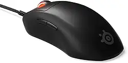 SteelSeries Mouse para jogos Prime FPS – Sensor óptico TrueMove Pro de 18.000 CPI – 5 botões programáveis – Interruptores ópticos magnéticos – Iluminação RGB brilhante – Preto