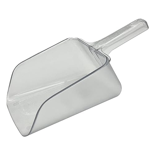 Rubbermaid Commercial Products Clear Bouncer Utility Scoop, 64-Ounce, Clear, Food Service Supplies for Weddings/Bar/Ice Bucket/Kitchen/Popcorn